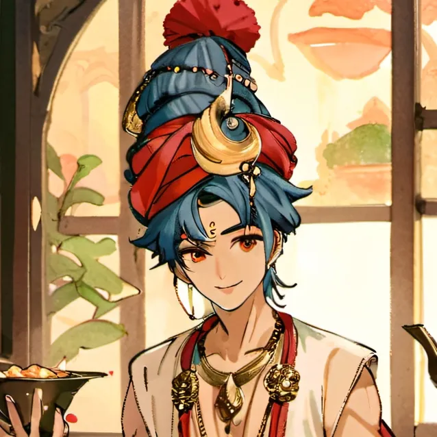 chat with ai character: A genie.