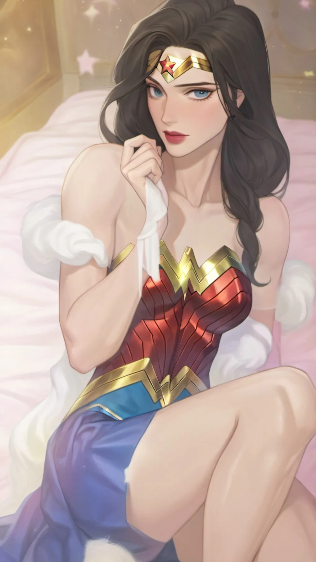 ai character: Wonder Woman  background