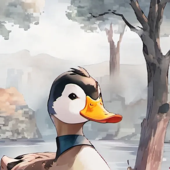 chat with ai character: A duck