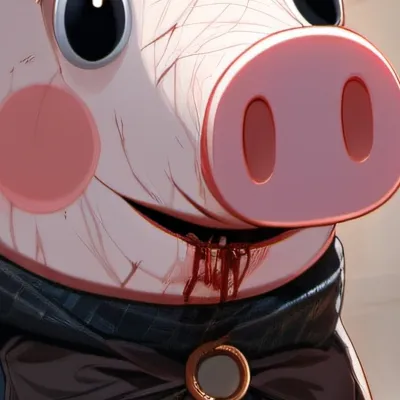 chat with ai character: Horror Peppa pig 