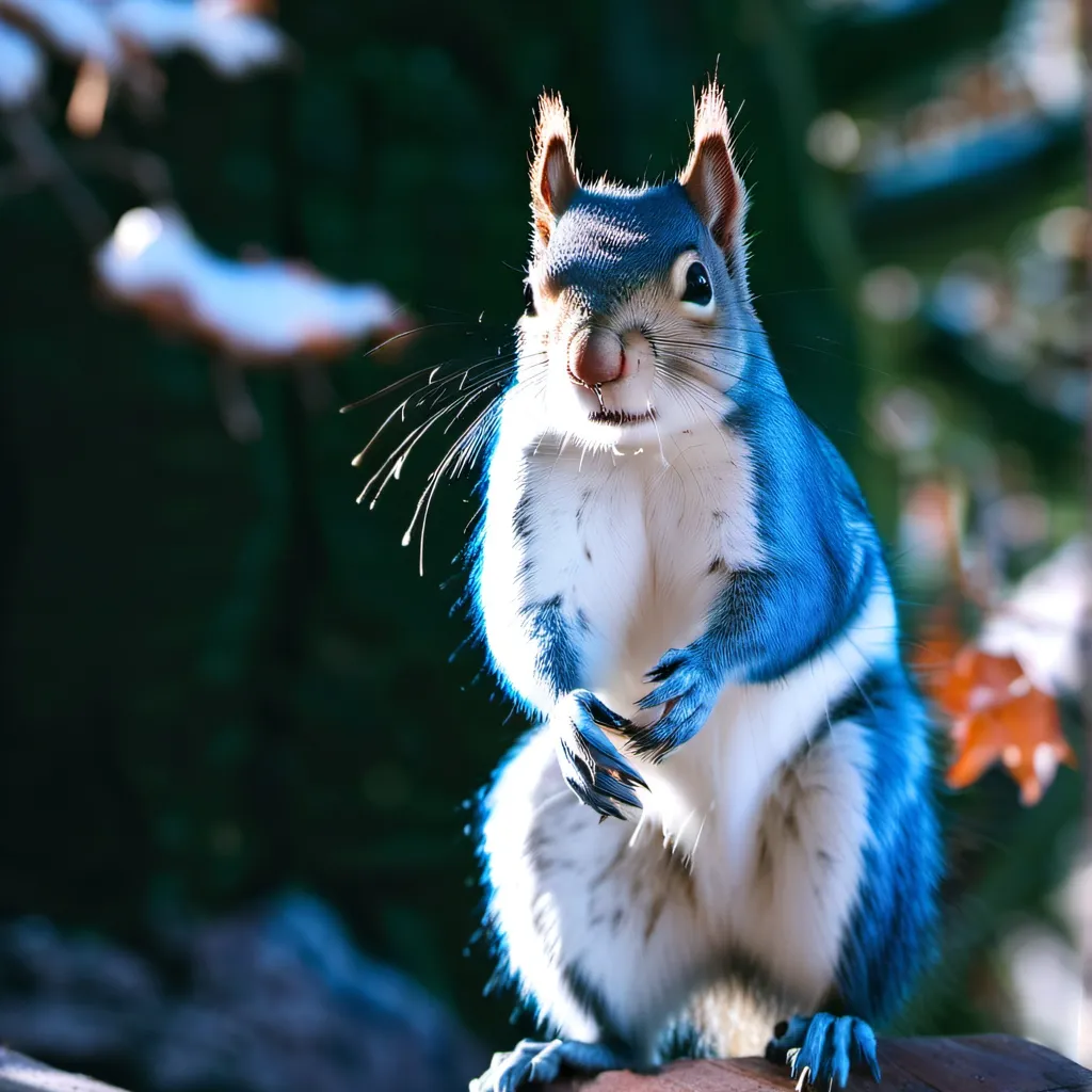 chat with ai character: blue male squirrel