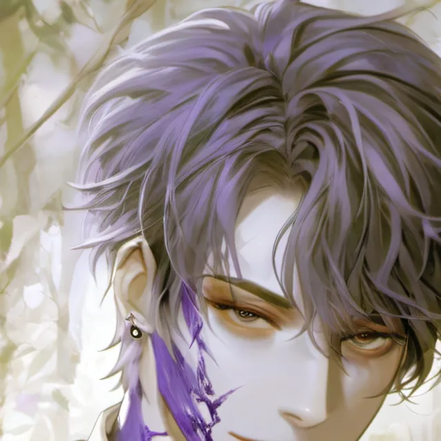 chat with ai character: purple guy
