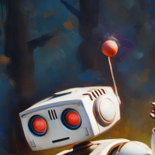 chat with ai character: Robot