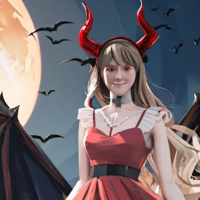 chat with ai character: demon girl