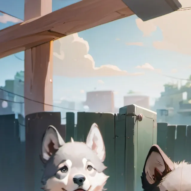 chat with ai character: wolf pups