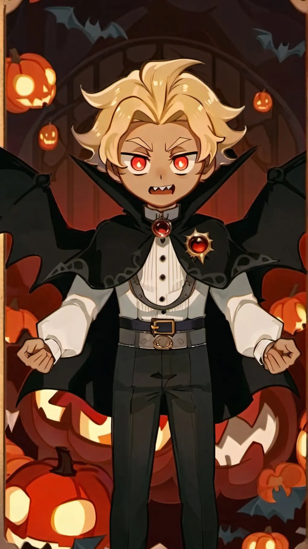 ai character: Vampire Vanilla background