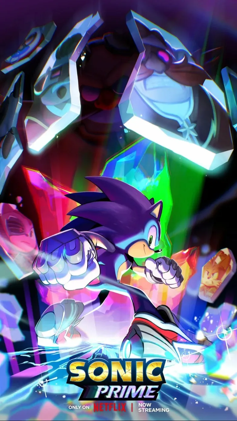 ai character: Sonic Prime (Full) background