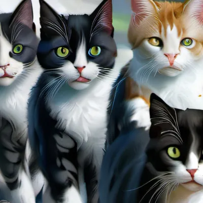 chat with ai character: 6 kitten’s