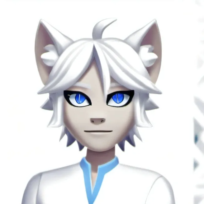 chat with ai character: Cat blanc