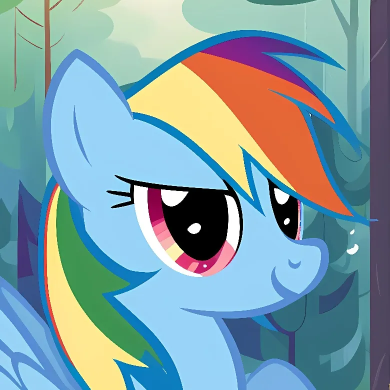 chat with ai character: Rainbow dash