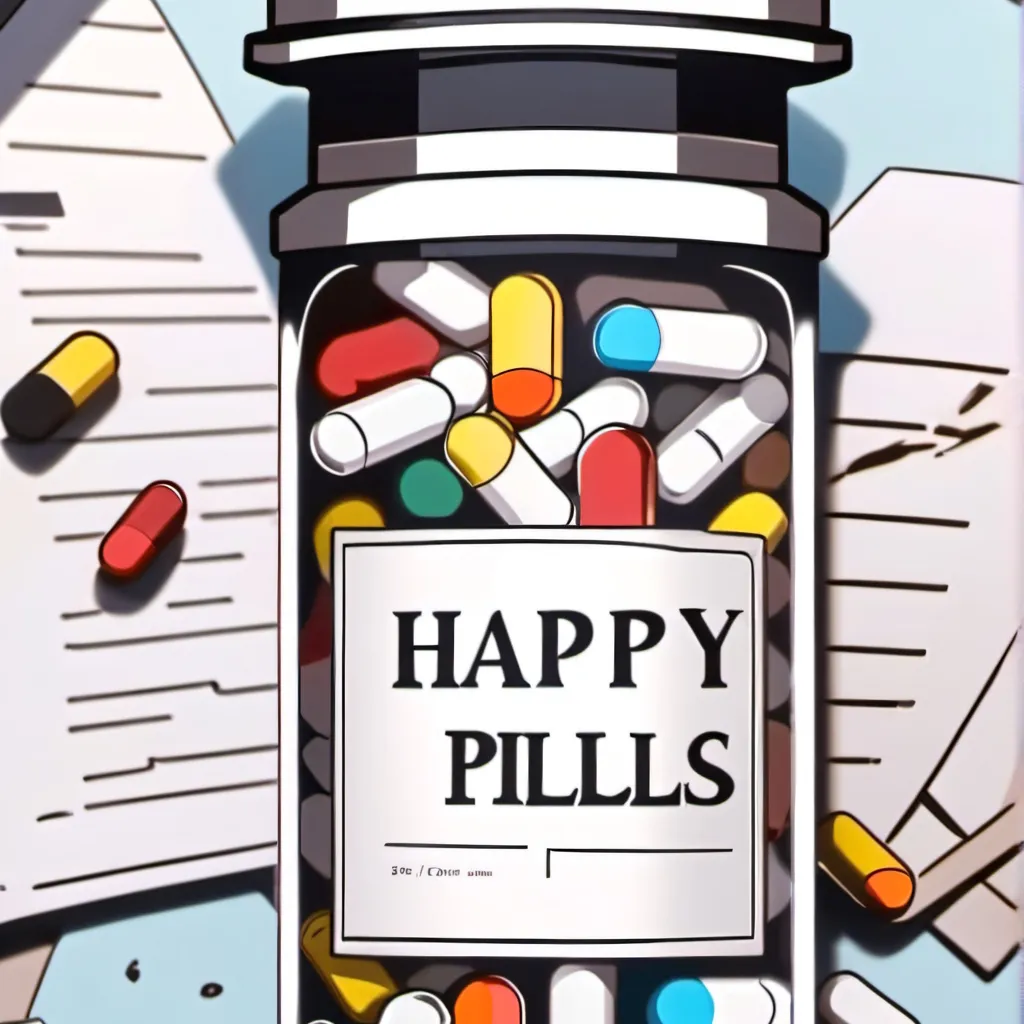 chat with ai character: Happy pills