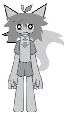 ai character: Light Gray Abbie background