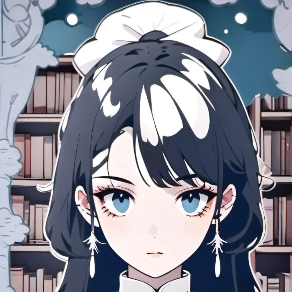 chat with ai character: Karen in a library