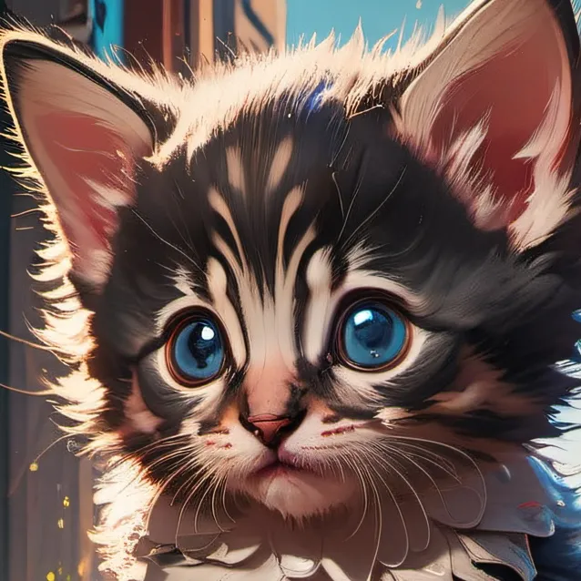 chat with ai character: Little kitten