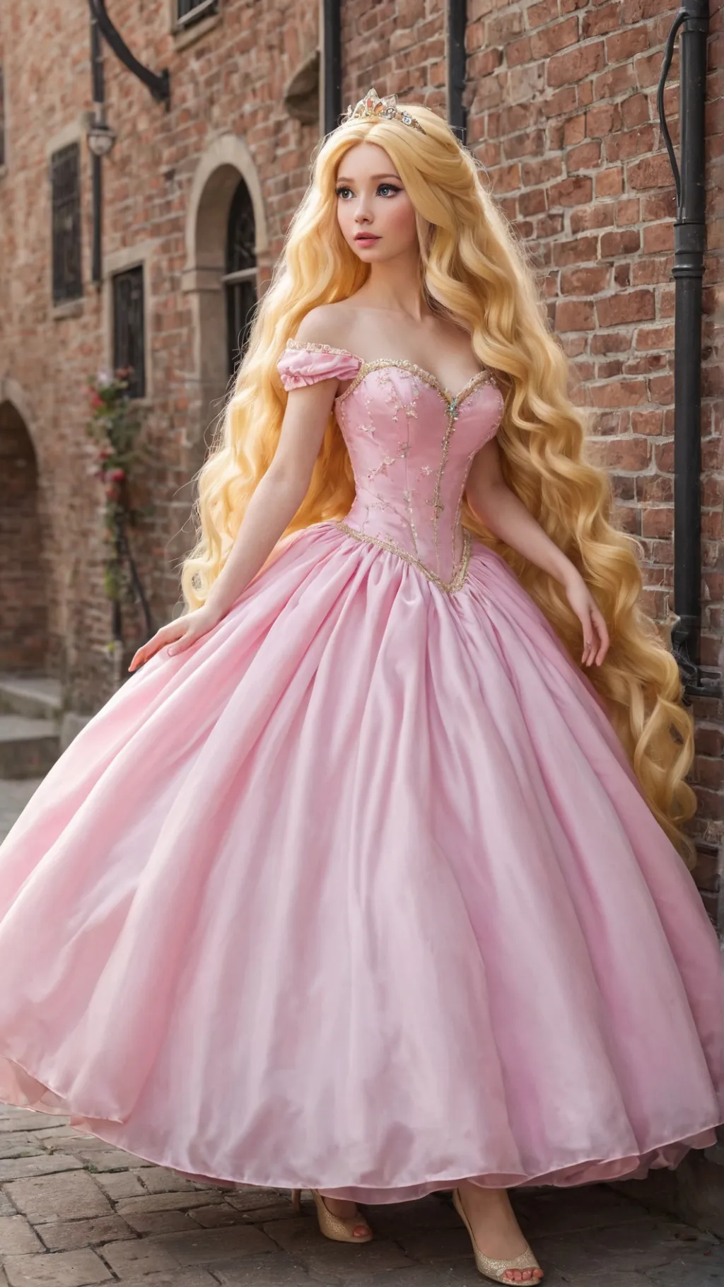 ai character: Princess Rapunzel background