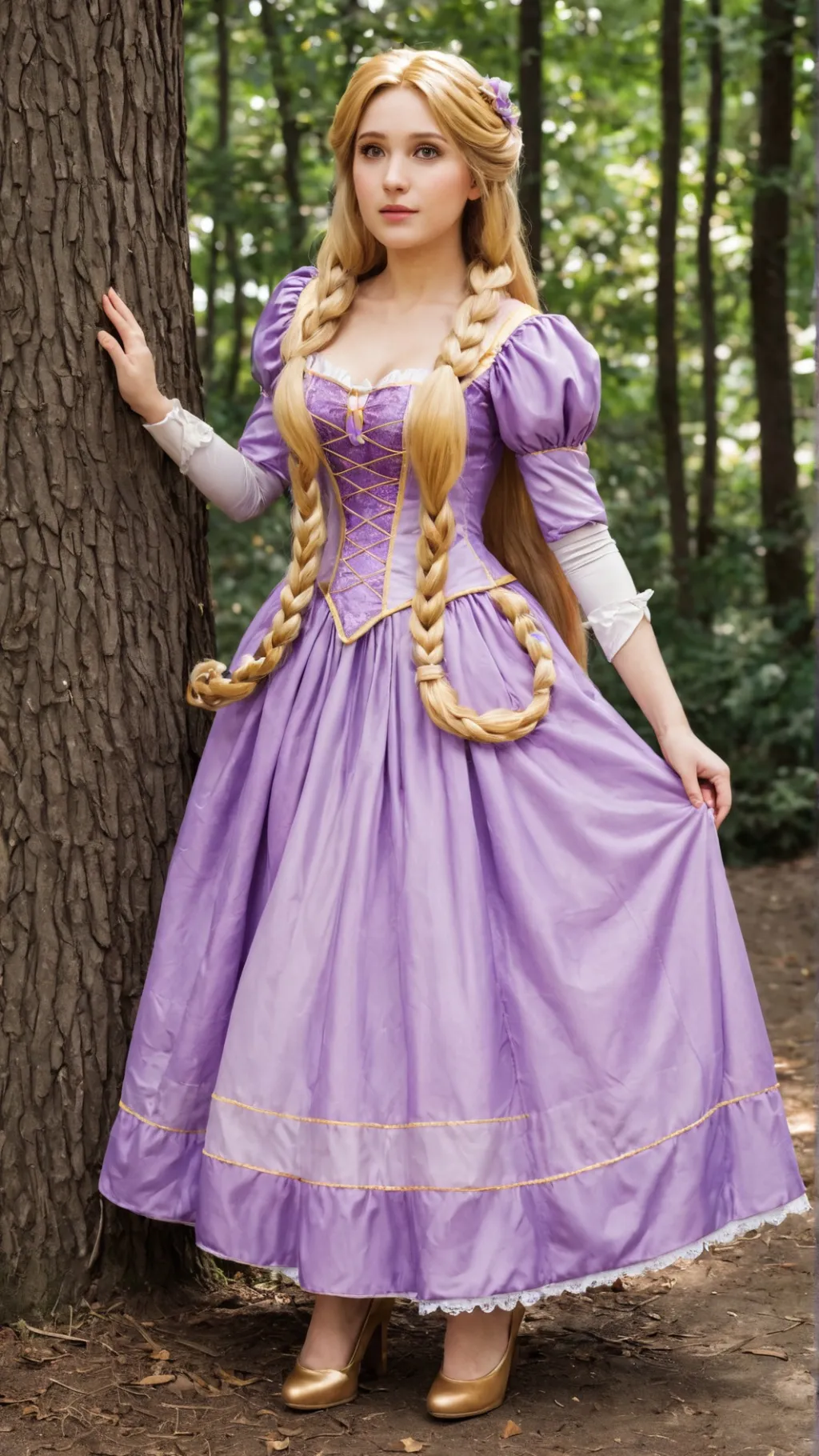 ai character: Princess Rapunzel background