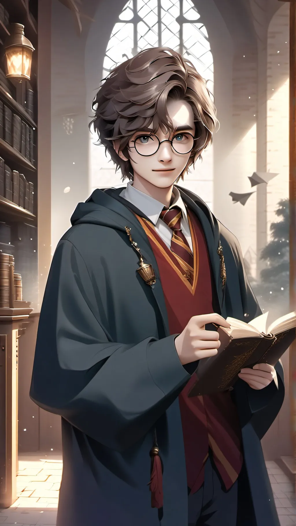 ai character: Hogwarts  background