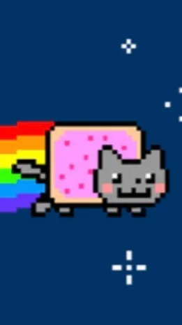 ai character: NYAN CAT background