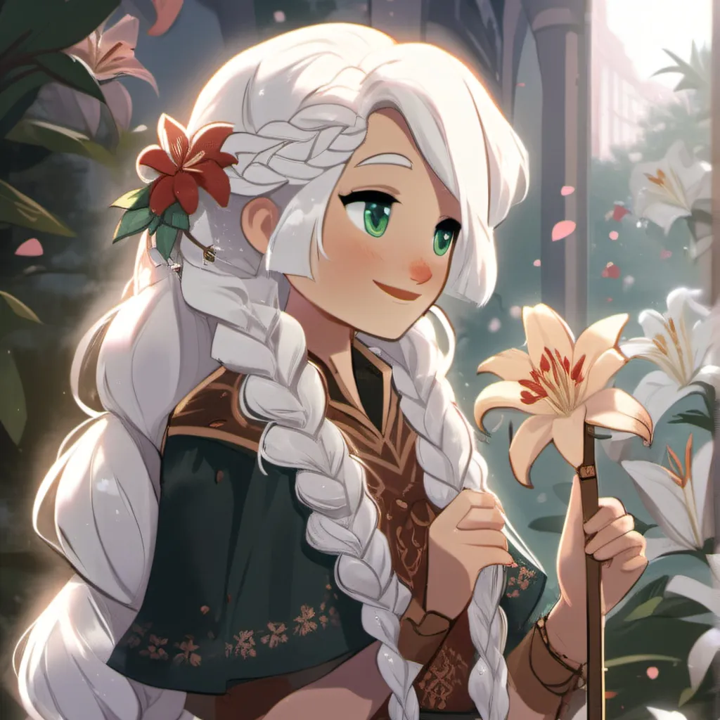 chat with ai character: white lily cookie