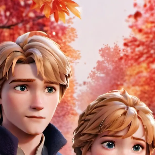 chat with ai character: Anna and kristoff 
