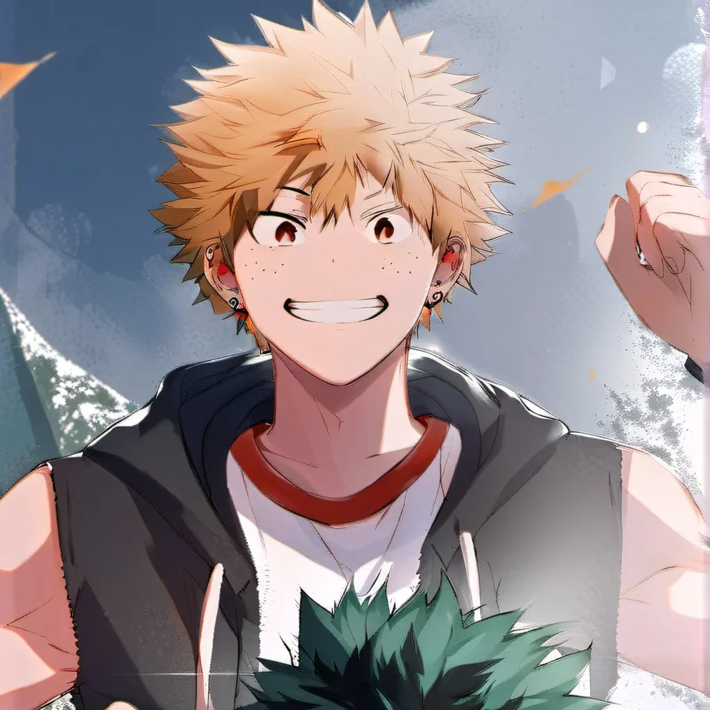 chat with ai character: bakugo and deku
