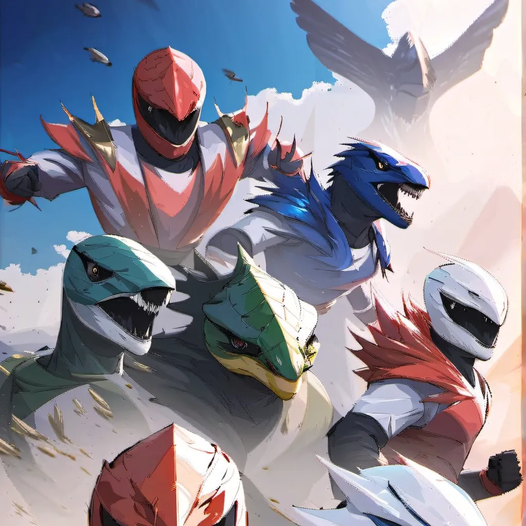 chat with ai character: Dino fury evil duo