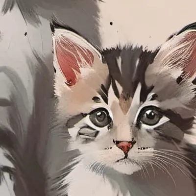 chat with ai character: Mom and kittens