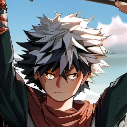 chat with ai character: Toga vs deku