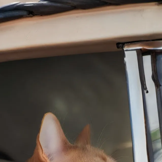 chat with ai character: cat in a car