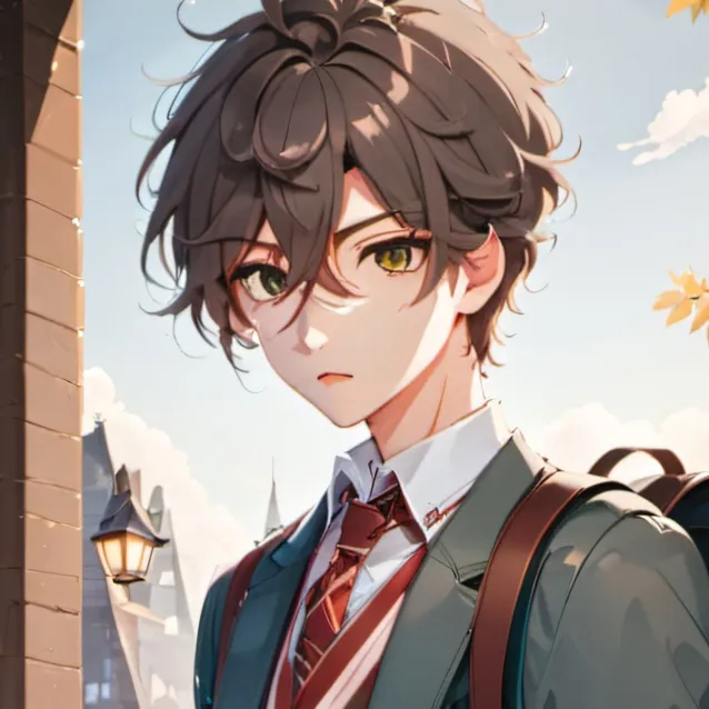 chat with ai character: (boy school)