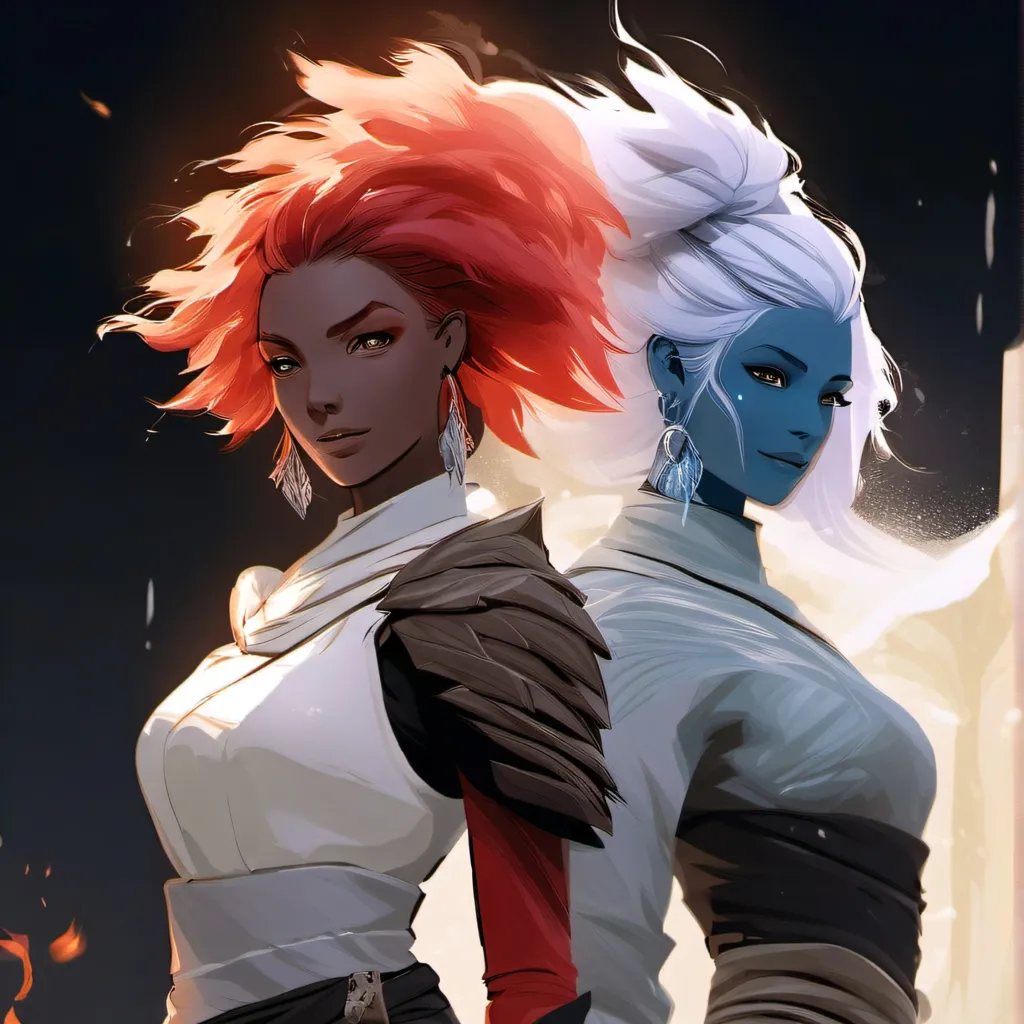 chat with ai character: Pyra and Frost