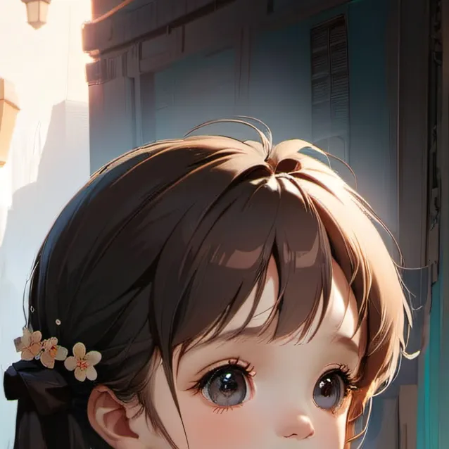 chat with ai character: little girl & baby