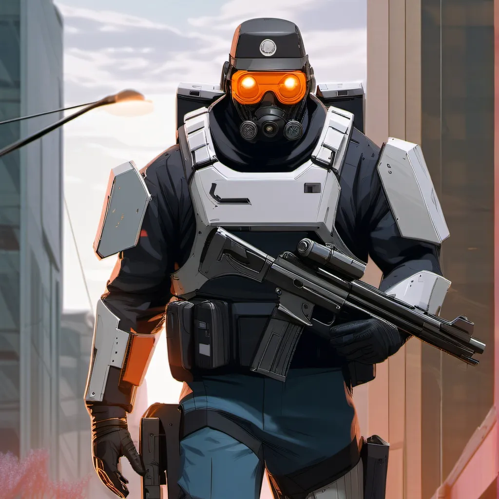 chat with ai character: combine metrocop
