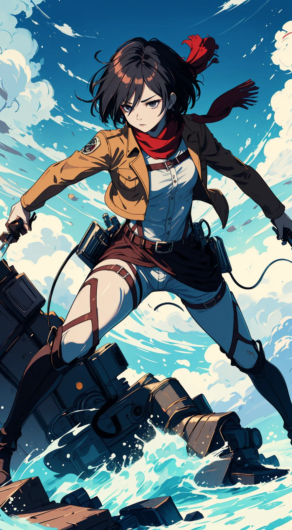 ai character: Mikasa Ackermann background