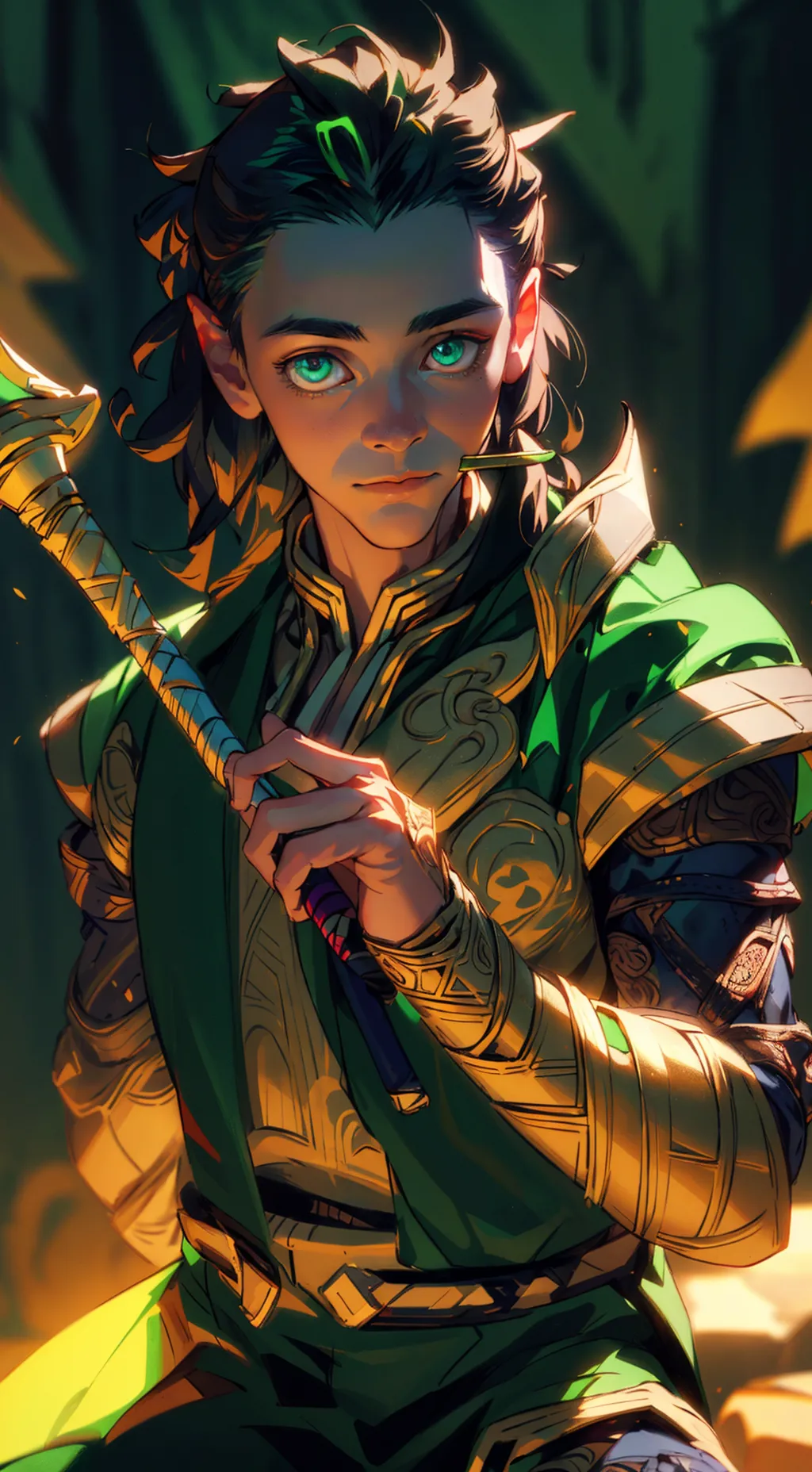 ai character: Loki background