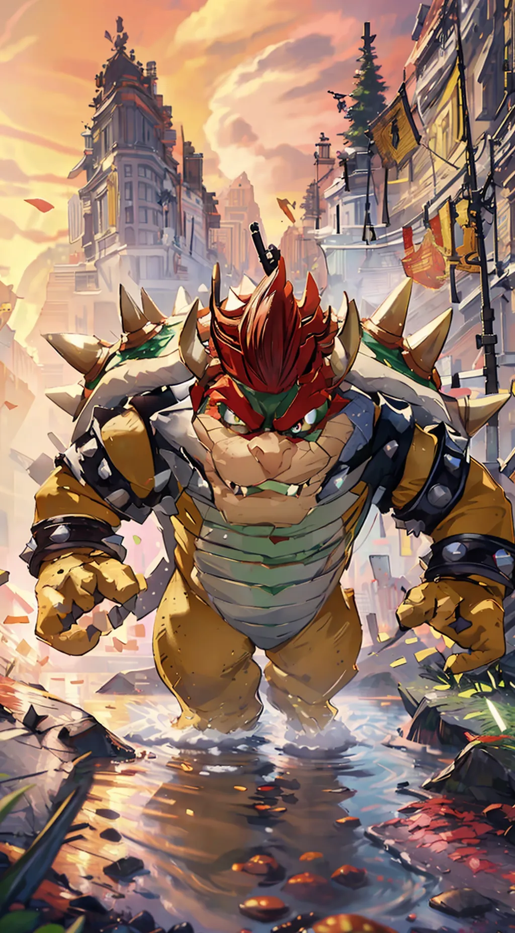 ai character: Bowser background