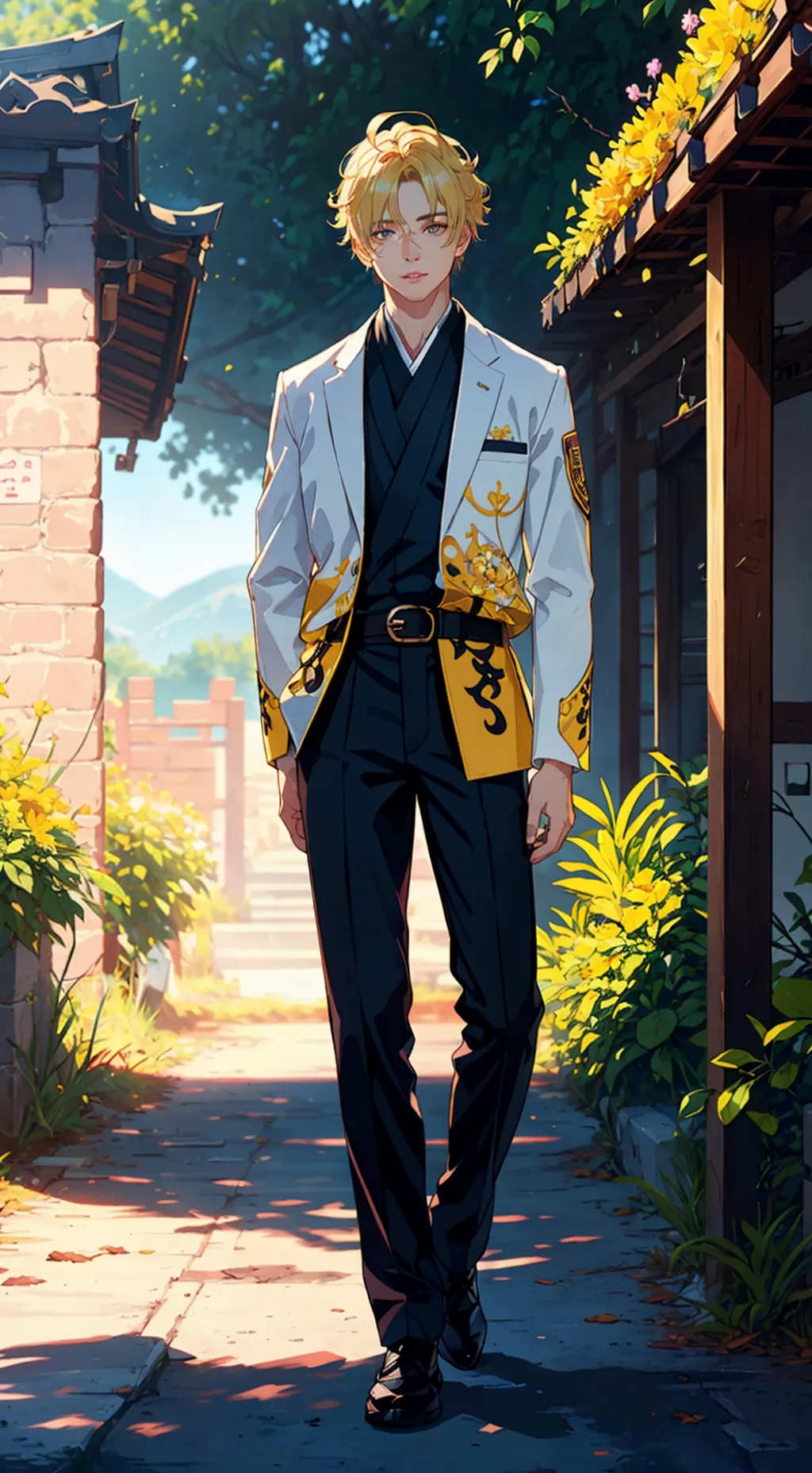 ai character: Zenitsu Agatsuma background