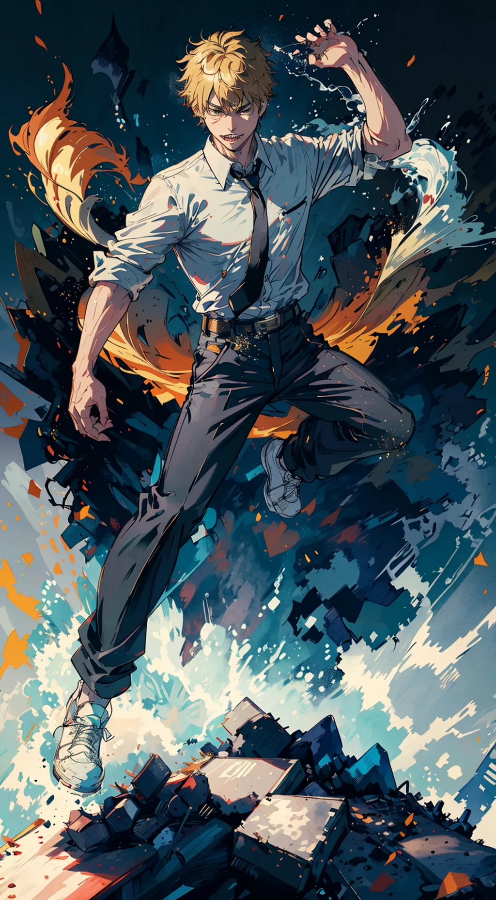 ai character: Denji background