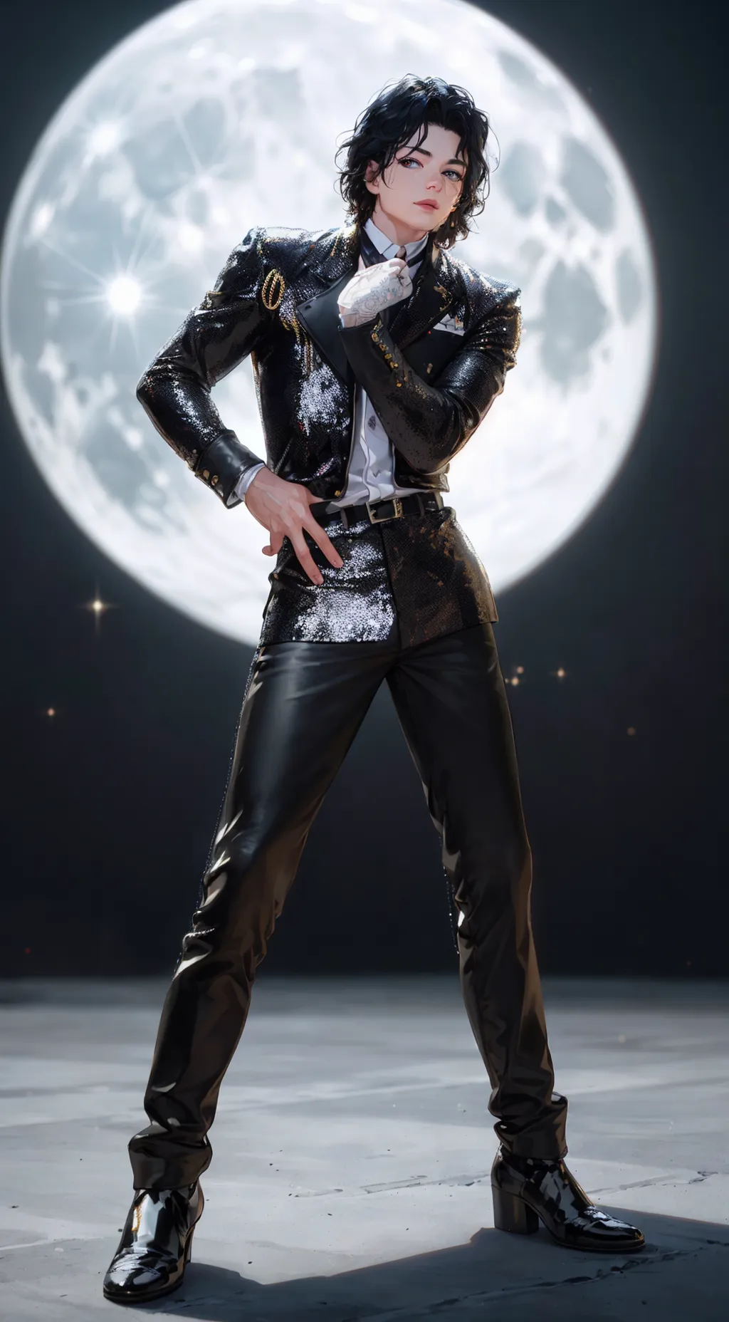 ai character: Michael Jackson background