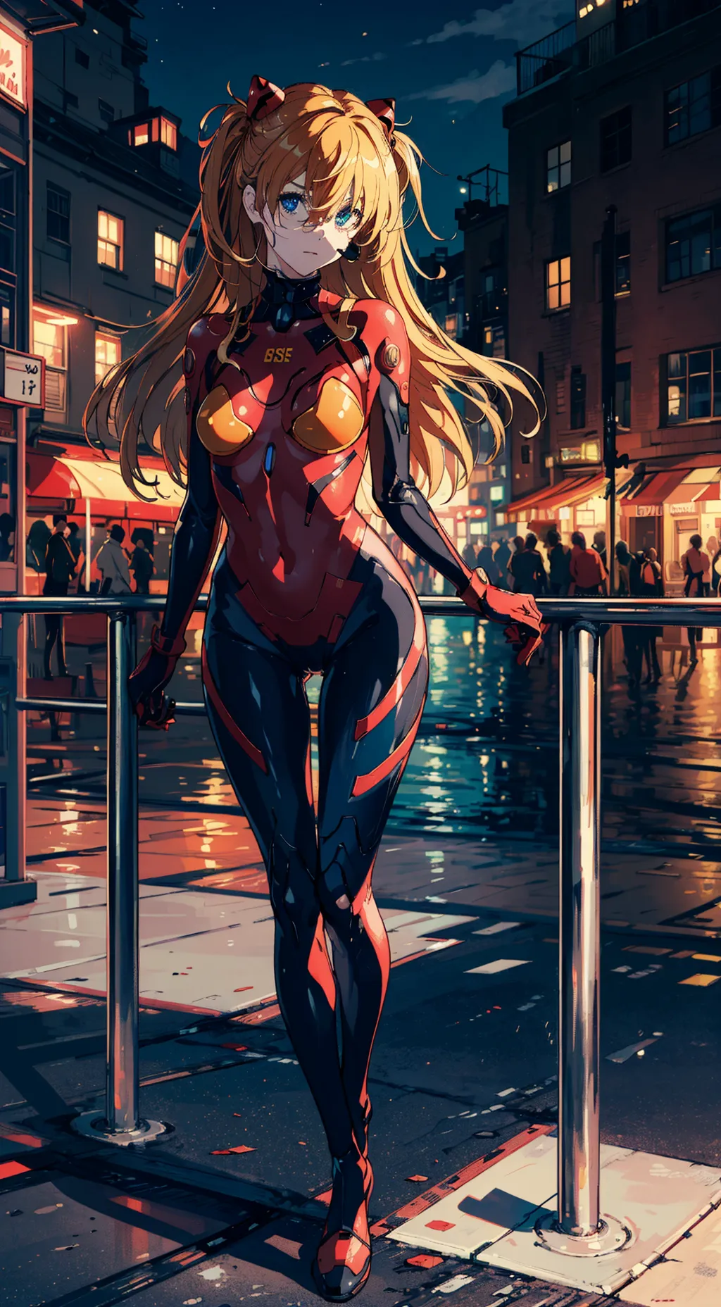 ai character: Asuka Langley Soryu background