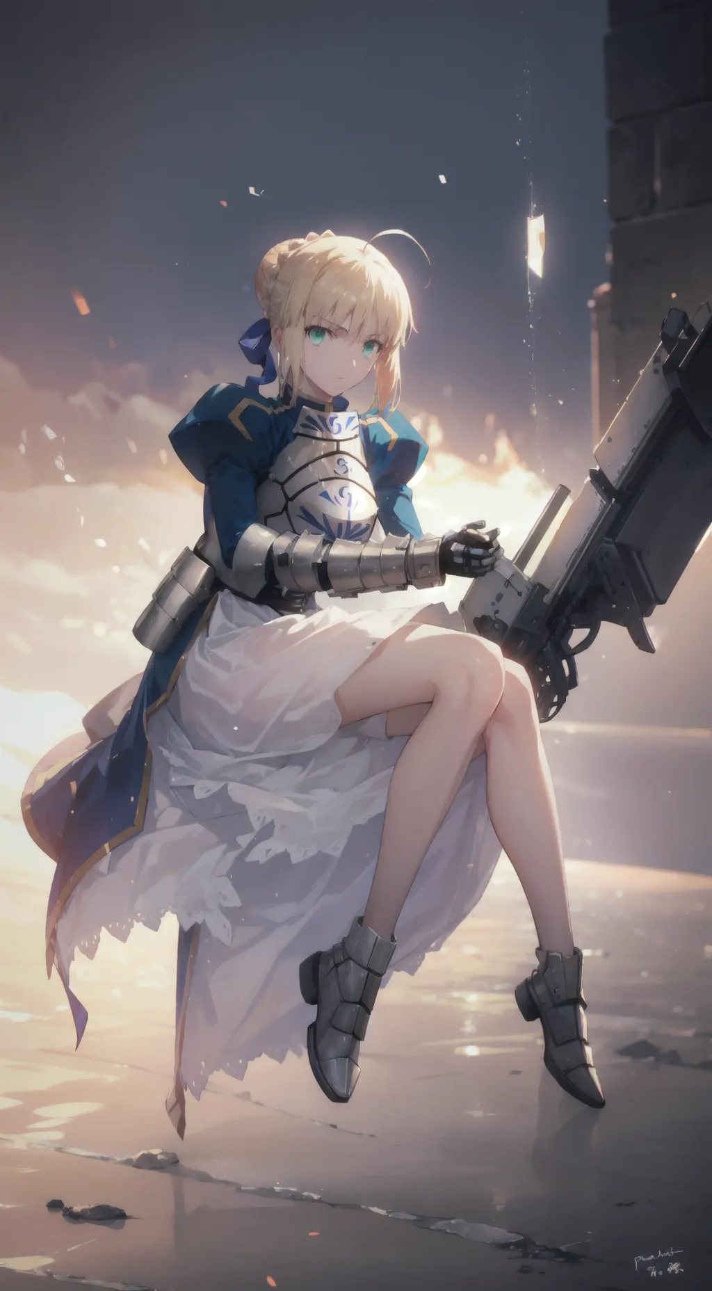 ai character: Saber background
