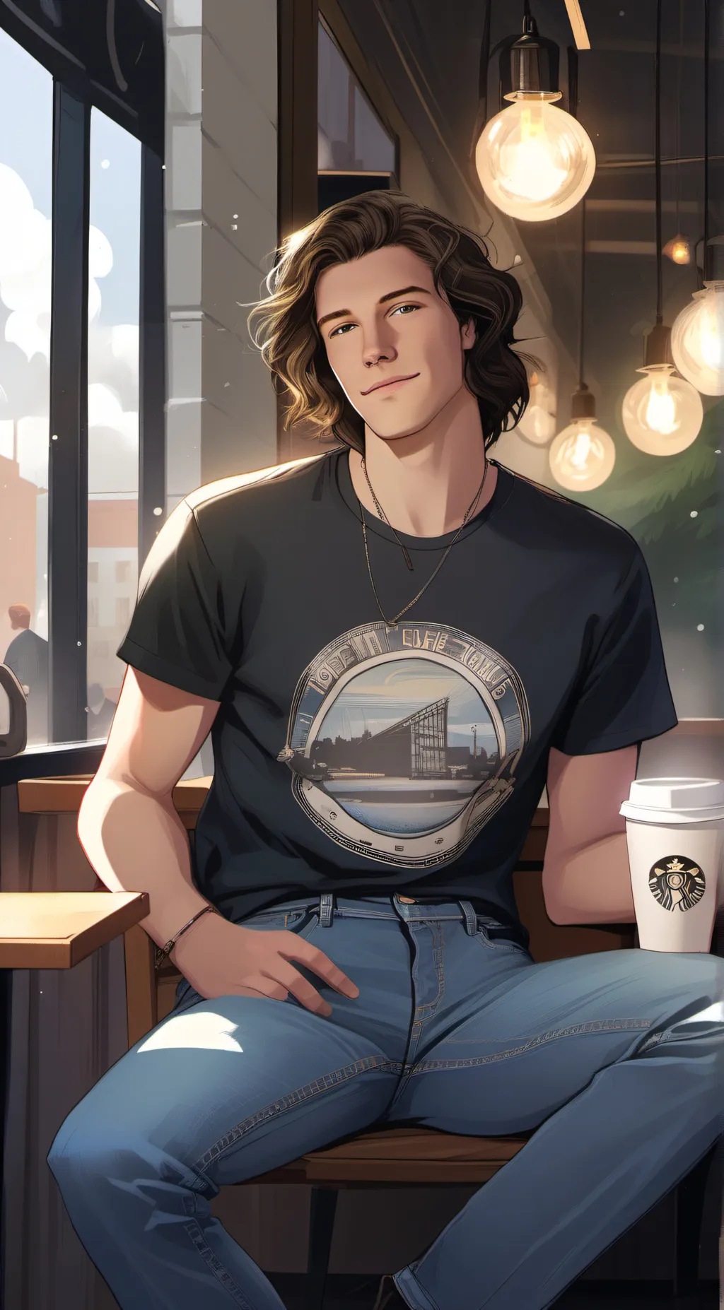 ai character: Shawn Mendes background