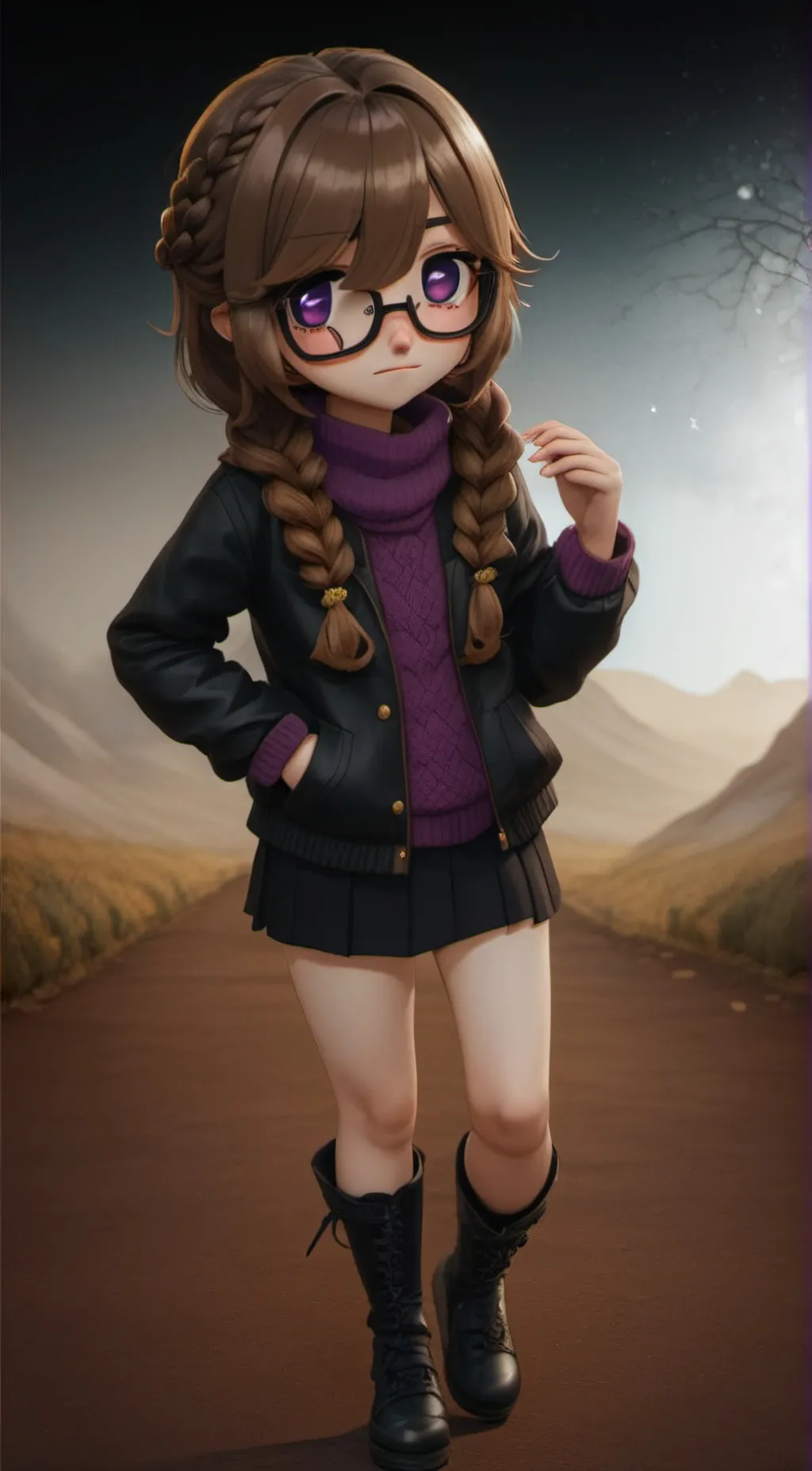 ai character: Afton reunion background