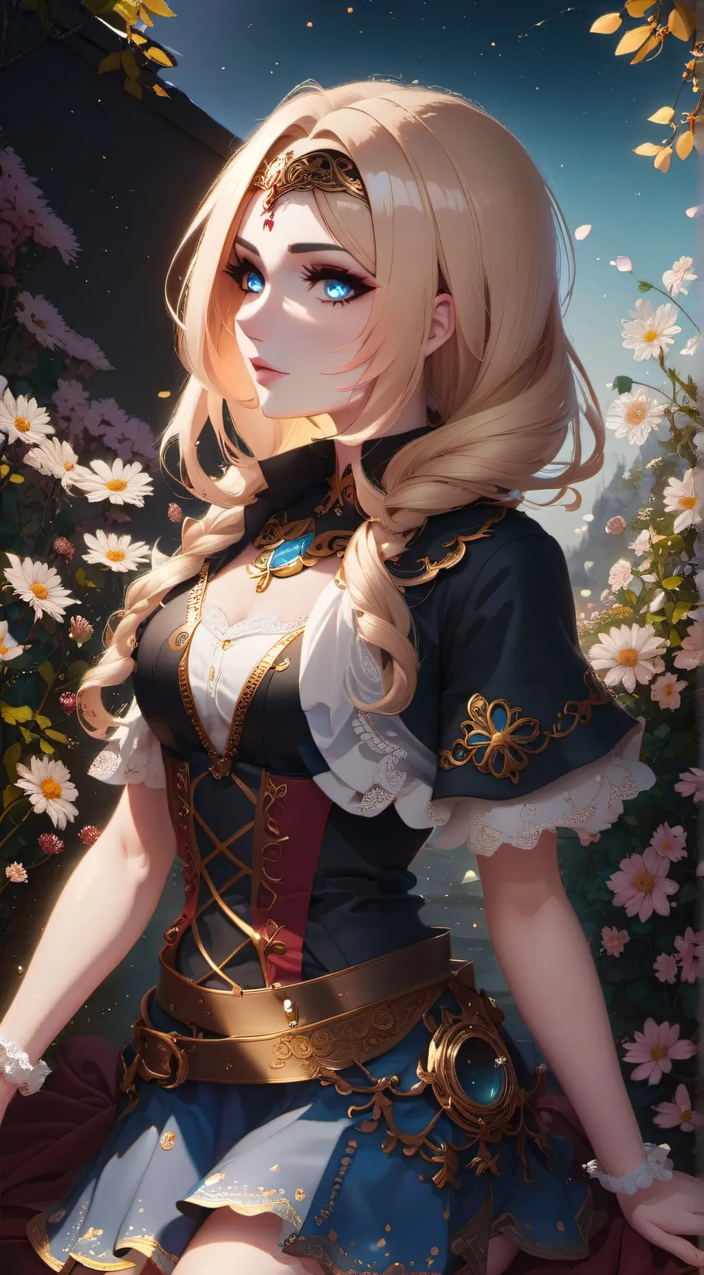 ai character: Autumn background