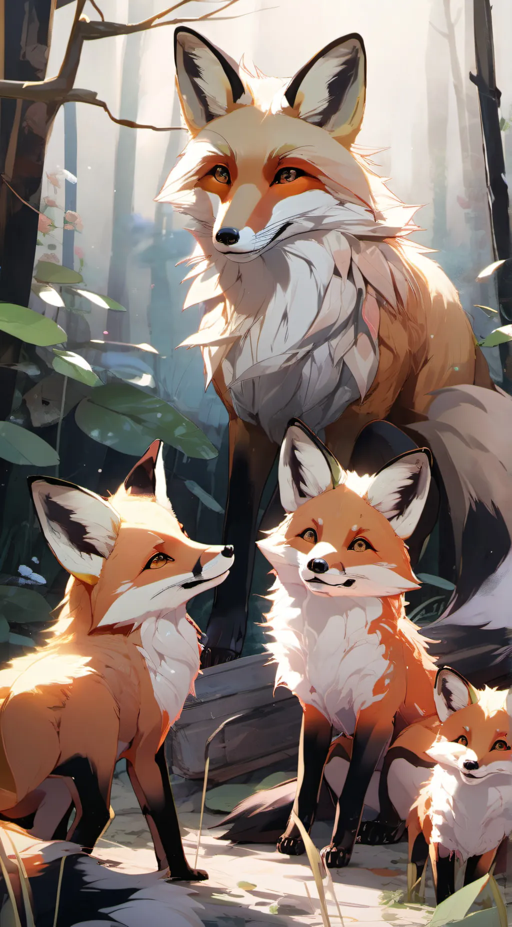 ai character: fox mom background