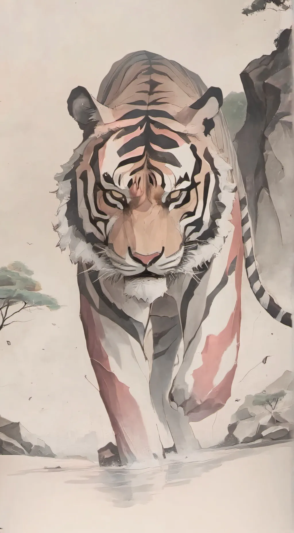 ai character: Tiger background