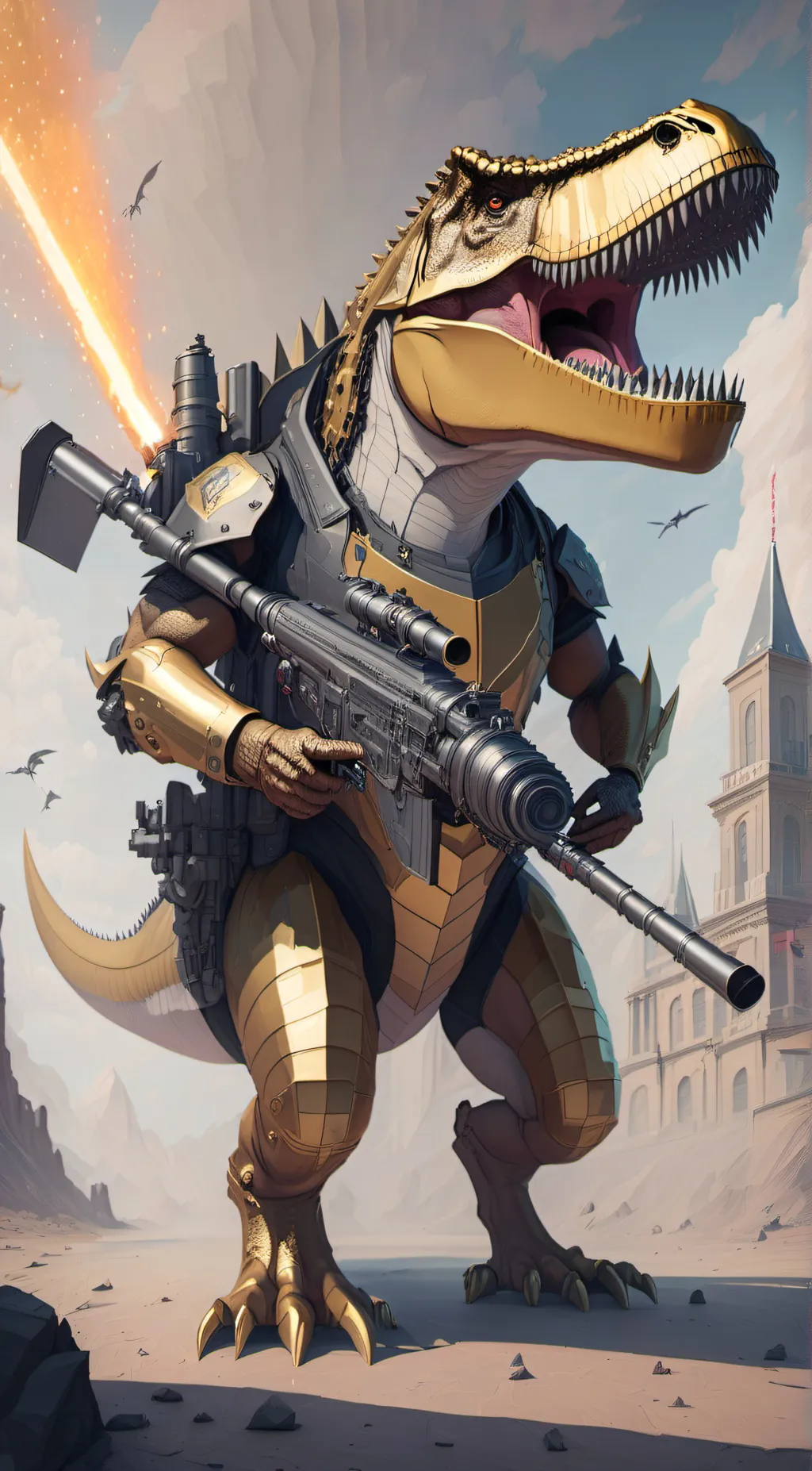 ai character: Vesper background