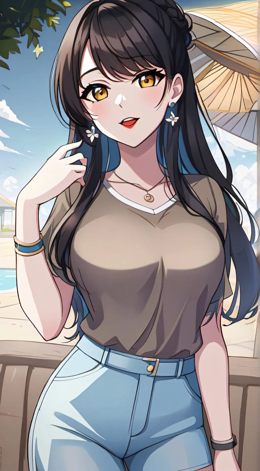 ai character: chili Nicholson  background