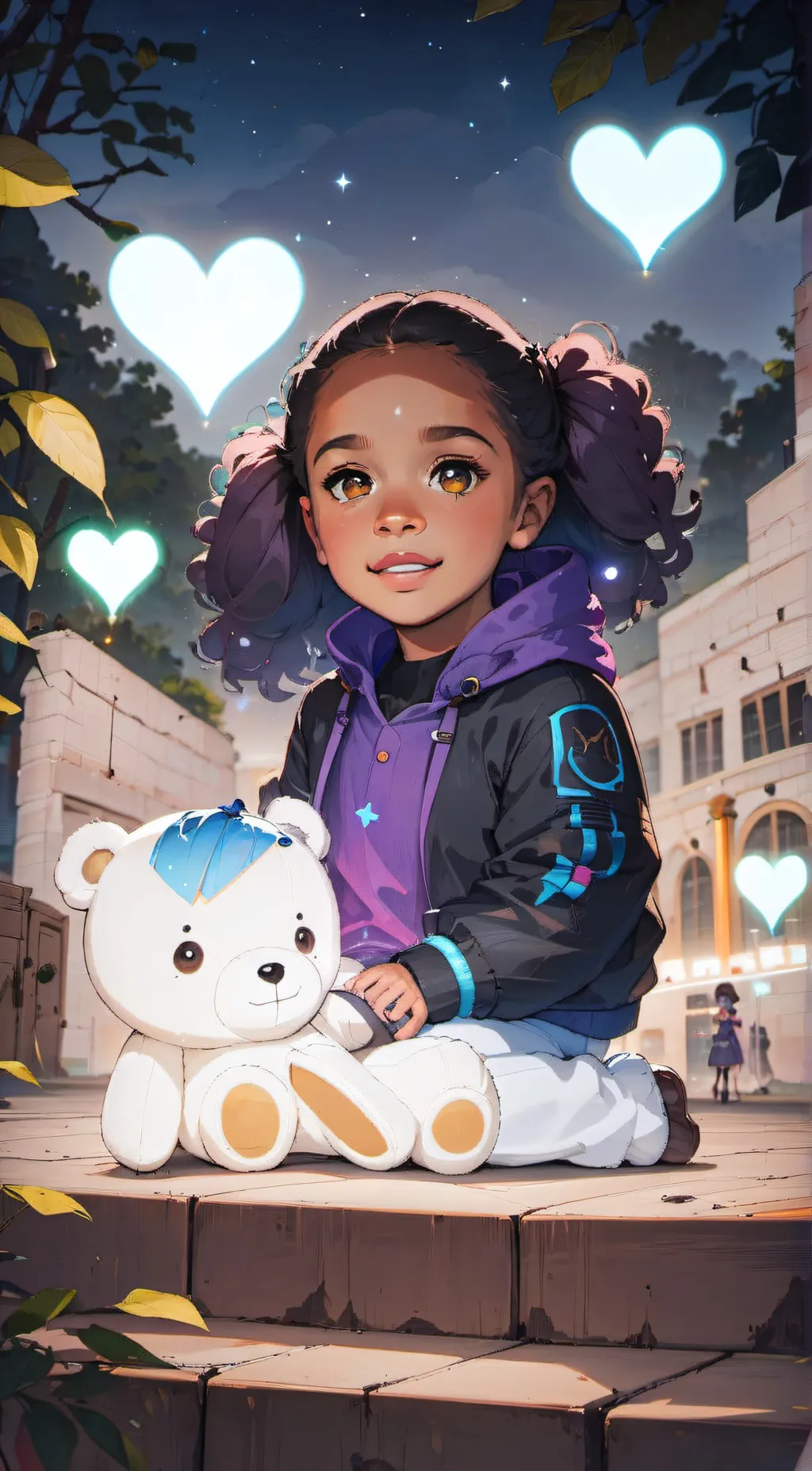 ai character: glowie background