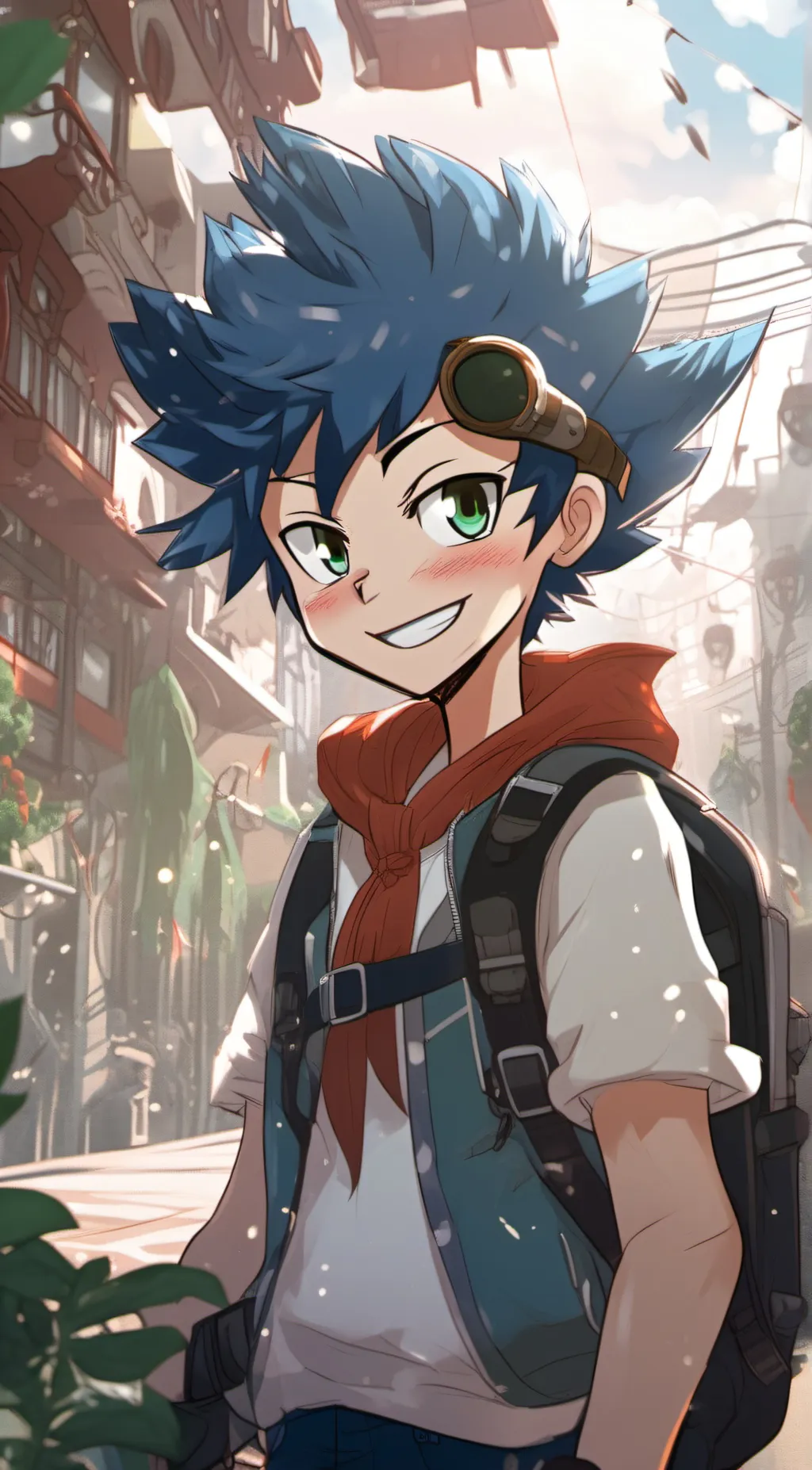 ai character: ▪︎Sonic & Shadow• background
